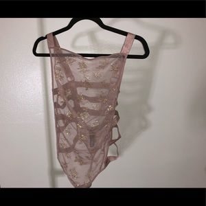 Victoria's Secret Very Sexy Blush and Gold Teddy